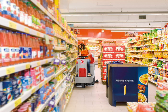 鋼廠用電動駕駛式洗地機(jī)100B